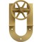 Ekena Millwork Premium Wagon Wheel Horseshoe Roller Hanger w/ Bolts for Barn Door for 1 3/8" Doors, Jacob's Gold GB60013R2WJG - alternate 4